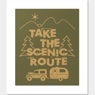 Take the Scenic Route [4x4 SUV] Posters and Art